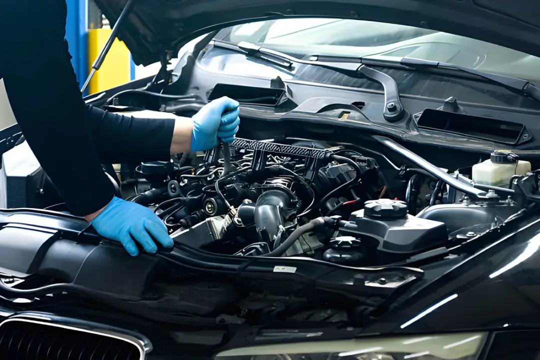 Completed vehicle body repair at Straight Line Auto Repairs